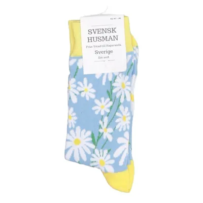 Chaussettes (Bleu, Jaune, Blanc) de Svensk Husman Coton, Élasthane, Polyamide