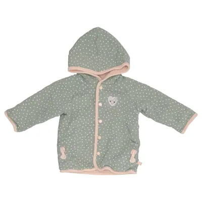 Reversible jacket (Green, Beige, White) from Feetje Elastane, Organic cotton, Polyester