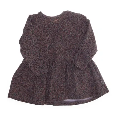 Klänning (Brun, Flerfärgad) från Wheat Elastan, Ekologisk bomull