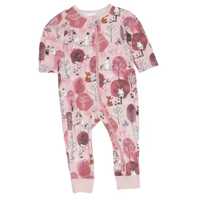 Strampler (Pink, Weiß, Braun) von Moomin by Martinex Baumwolle, Elasthan