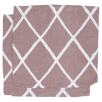 Cushion cover (Brown, White) from Classic Textile of Sweden Cotton