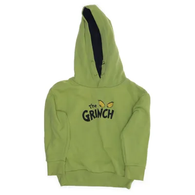Huvtröja (Grön) från The Grinch Bomull, Återvunnen polyester