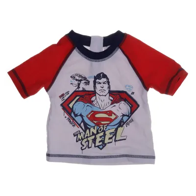 Badtröja (Vit, Blå, Röd) från Superman Polyester, Elastan, Nylon