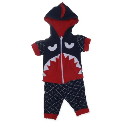 Mjukisset (Blå, Röd, Vit) från Babytown Bomull