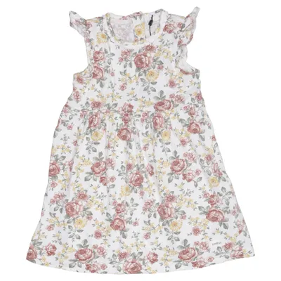 Dress (White, Multicolored) from Newbie by KappAhl Cotton