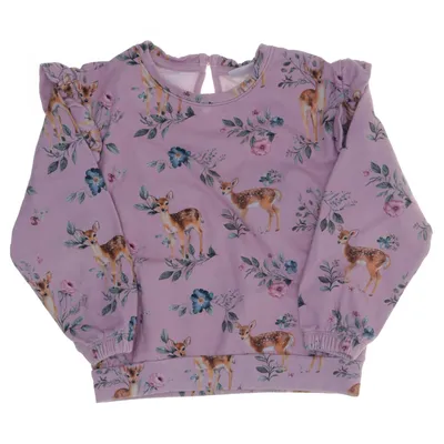 Collegetröja (Rosa, Flerfärgad) från Name It Elastan, Ekologisk bomull