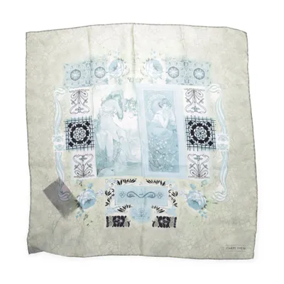Zakdoek (Blauw, Meerkleurig) van Carpe Diem Zijde