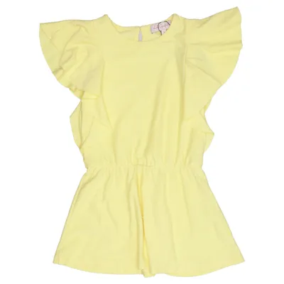 Dress (Yellow) from Lili Gaufrette Polyester, Viscose