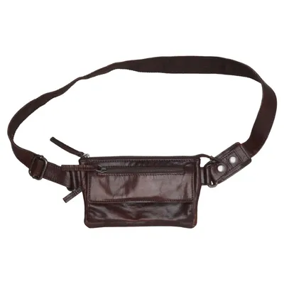 Sac-banane (Marron) de Spikes & Sparrow Coton, Cuir, Polyester