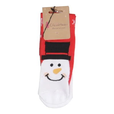 Chaussettes (Rouge, Blanc, Noir) de Christmas Élasthane, Polyester