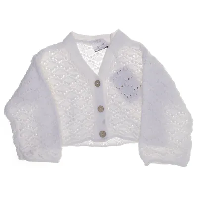 Cardigan (Hvid) fra Zara Bomuld