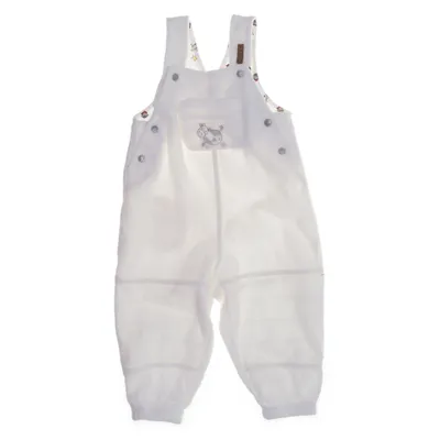 Hängselbyxor (Vit) från Baby Baby Bomull, Polyester
