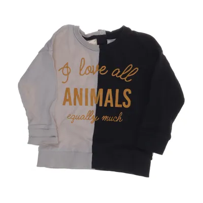 Sweatshirt (Beige, Zwart) van Lindex Baby Katoen
