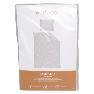 Bed set (Gray, White) from Ondega Polyester