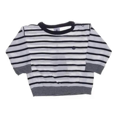 Long sleeve T-shirt (White, Blue) from Petit Bateau Cotton