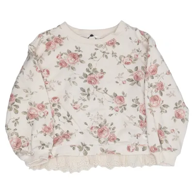 Sweatshirt (Beige, Flerfarvet) fra Newbie by KappAhl Bomuld, Elastan