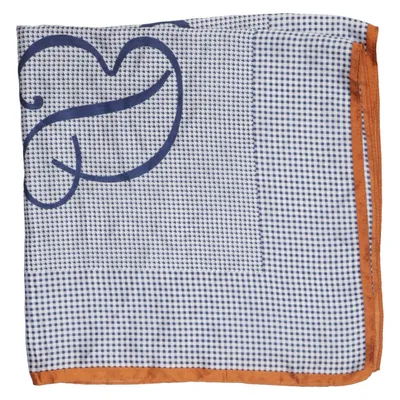 Zakdoek (Wit, Blauw, Bruin)