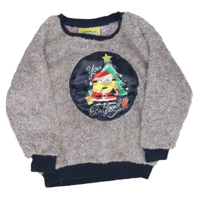 Julesweater (Grå, Blå, Flerfarvet) fra Illumination Polyester