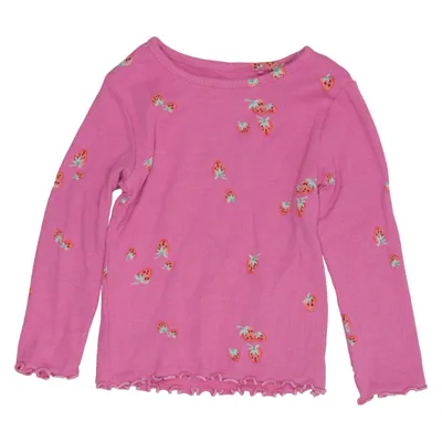Langærmet t-shirt (Pink) fra Next Bomuld, Elastan