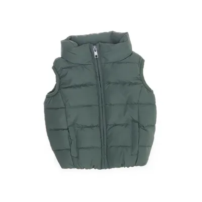 Down vest (Green) from Paper Moon Down, Feather, Polyester