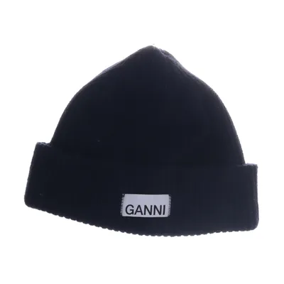 Beaniemössa (Blå) från Ganni Polyamid, Ull