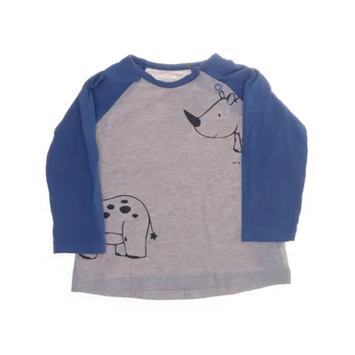 Long sleeve T-shirt (Blue, Gray) from Bellybutton Elastane, Organic cotton