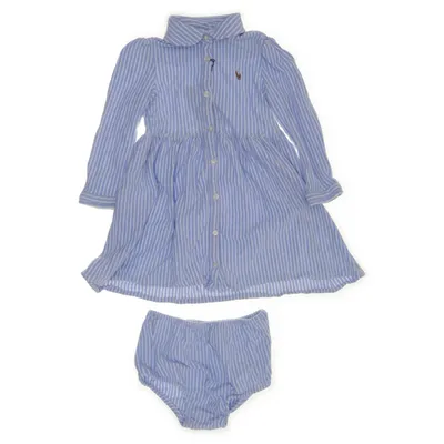 Blousejurk (Blauw, Wit) van Ralph Lauren Katoen