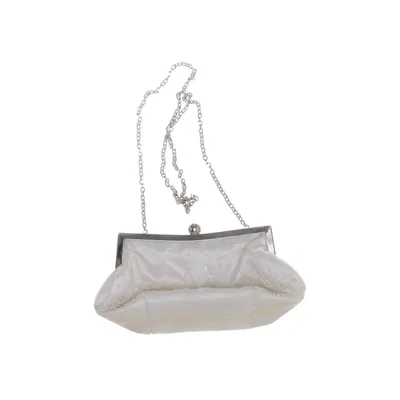 Aftonväska (Vit, Silverfärgad) från Menbur