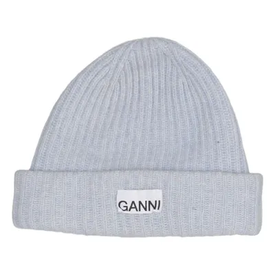 Bonnet (Bleu) de Ganni Polyamide, Laine