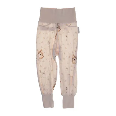 Broek (Beige, Meerkleurig) van Geggamoja x Mrs Mighetto Bamboo, Organisch katoen, Elastaan