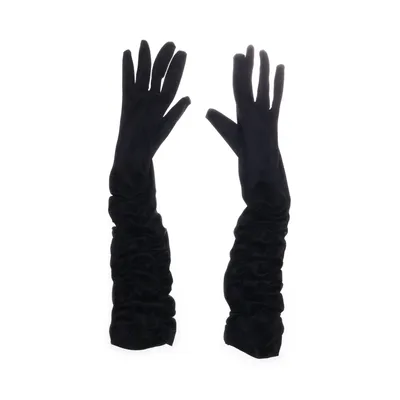 Gants d'opéra (Noir) Élasthane, Nylon