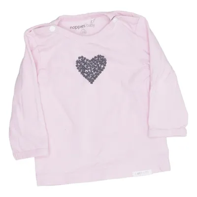 Lange mouwen shirt (Roze) van Noppies Baby Katoen, Elastaan