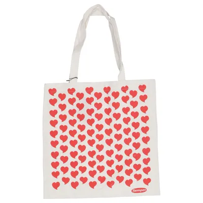 Canvas tas (Beige, Rood) van Semper