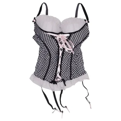 Bustier (Svart, Vit, Rosa) från Censored Elastan, Polyamid