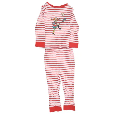 Pyjamas (Röd, Vit) från Åhléns Kids Bomull, Elastan