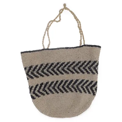 Strandväska (Beige, Svart)