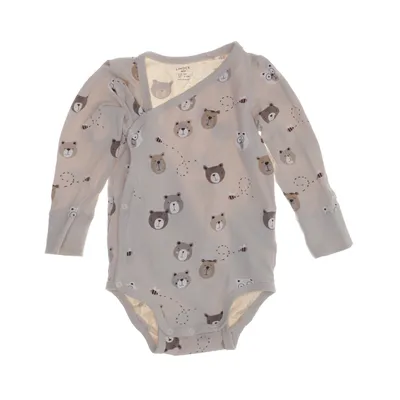 Body (Beige, Brun) från Lindex Baby Bomull, Elastan