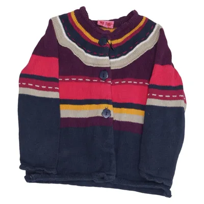 Cardigan (Blå, Lilla, Flerfarvet) fra Me Too Bomuld