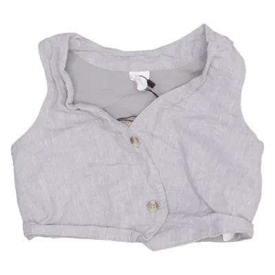 Kostuumgilet (Wit, Grijs) van H&M Katoen