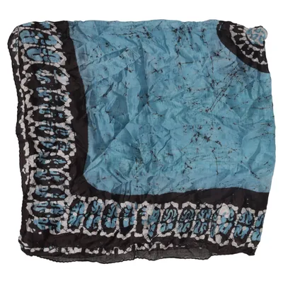 Scarf (Blå, Svart) Silke