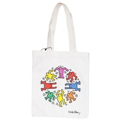 Tygpåse (Beige, Flerfärgad) från Keith Haring