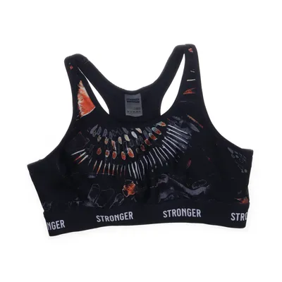 Sport-bh (Zwart) van Stronger Elastaan, Gerecycled polyester