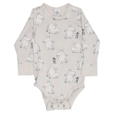 Body (Beige) from Moomin by Lindex Cotton, Elastane