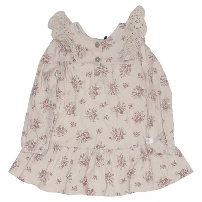 Kjole (Beige, Pink) fra Newbie by KappAhl Bomuld
