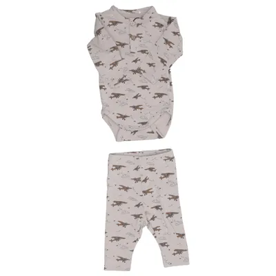 Set (Beige) from Fixoni Cotton, Elastane