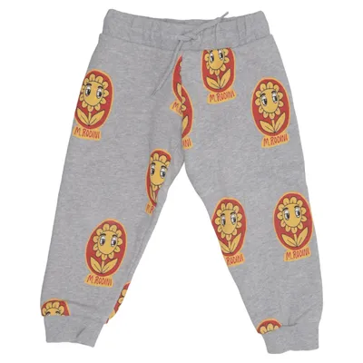 Pantalon de survêtement (Gris, Multicolore) de Mini Rodini Coton biologique