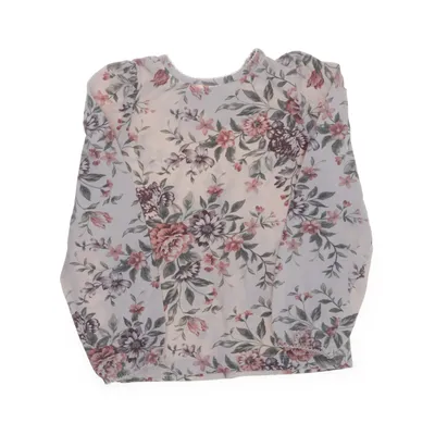 Långärmad t-shirt (Beige, Flerfärgad) från Newbie by KappAhl Bomull, Elastan