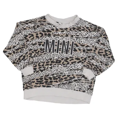 Sweatshirt (Beige, Sort, Hvid) fra Mini Gina Tricot Bomuld