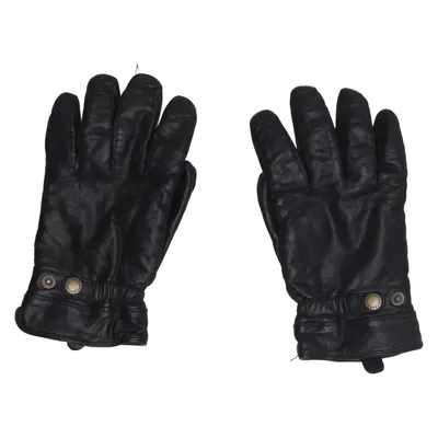 Leather gloves (Black) from Gaucho Polyester