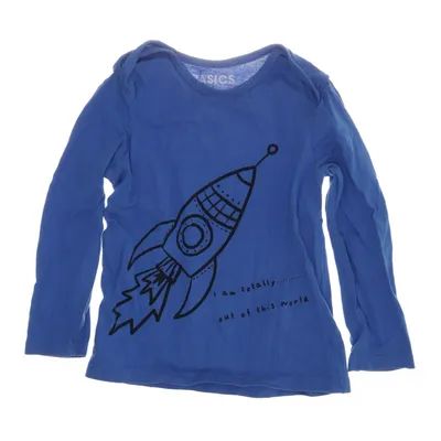Långärmad t-shirt (Blå) från Basics Bomull